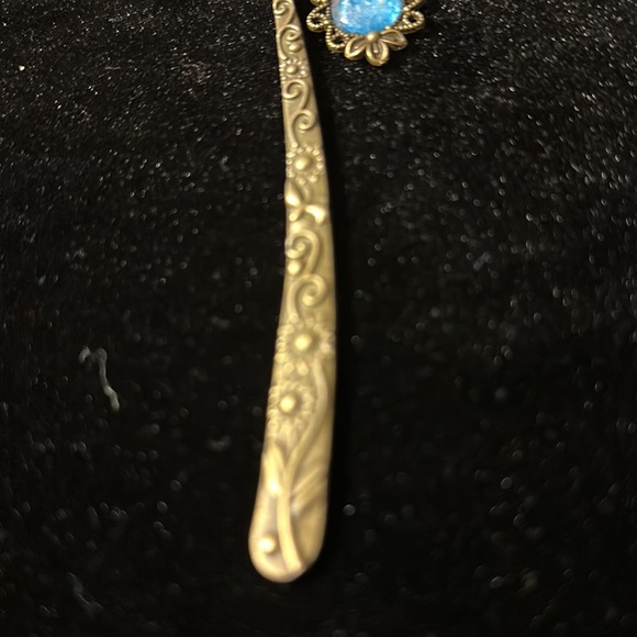 HAND PAINTED FLOWER Bookmark by INDIANA ARTIST SUSAN OTTINGER one of a Kind Tall - Picture 5 of 7